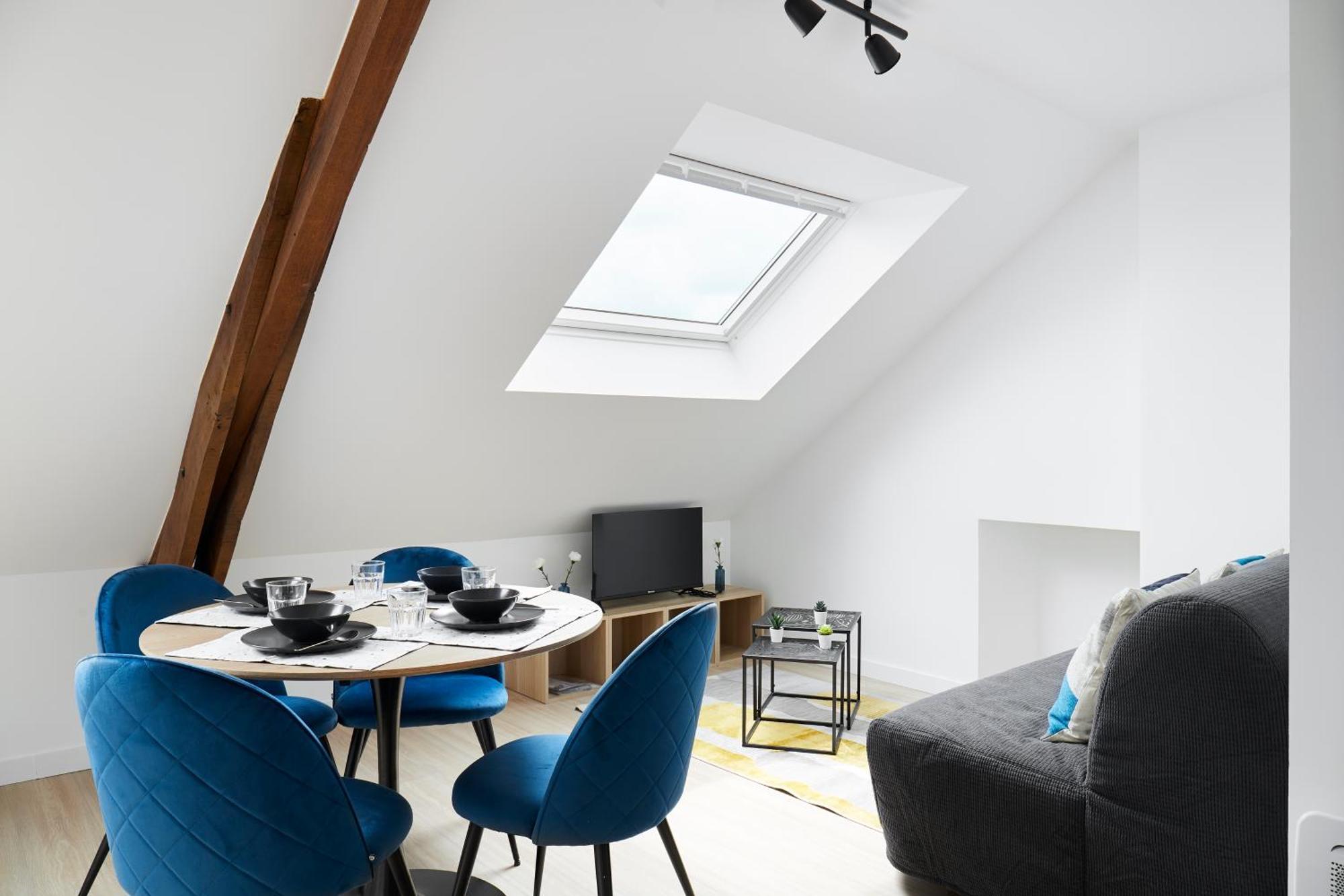 Le Grand Bleu - Wifi Fibre/Linge/Acces Cour Lägenhet Vallons-de-l'Erdre Exteriör bild